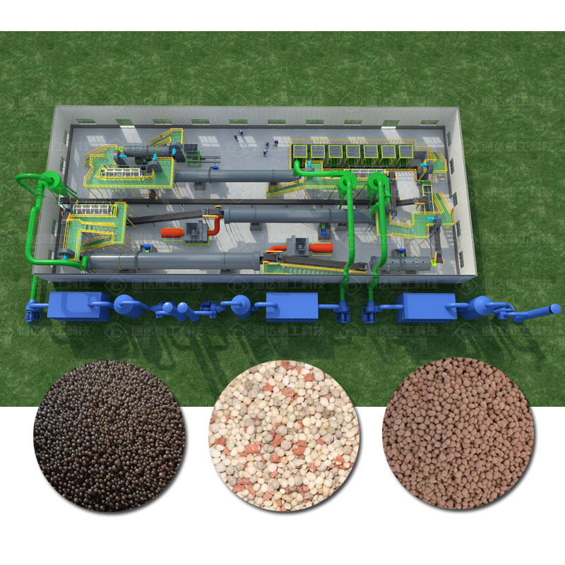 Equipo de granulador de sulfato en rodillos Línea de producción de fertilizantes compuestos de nitrato de calcio