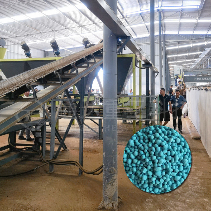 1-10 t/h Fertilizante Máquina de tambor rotativo Esgoto de vaca Fertilizante orgánico