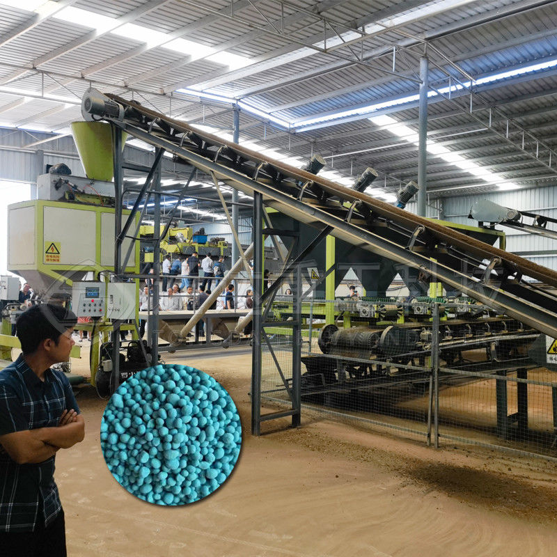 Máquina de compostaje personalizada para residuos de estiércol de pollo a la línea de producción de fertilizantes orgánicos