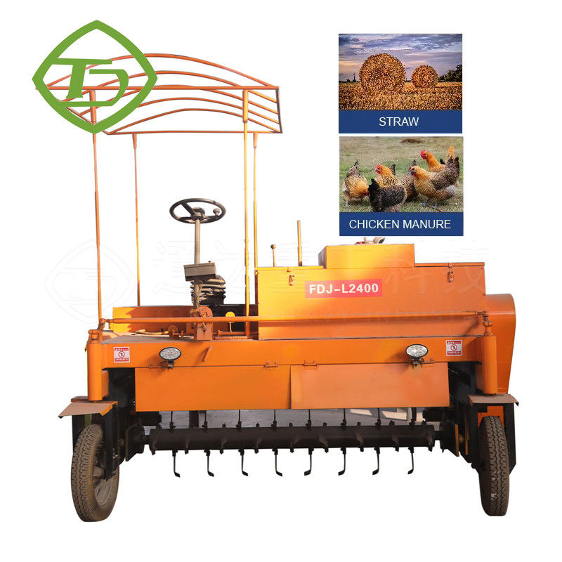Tipo de compostaje en movimiento Turner Compost Fertilizante máquina de fabricación de hongos Compost mezclador máquina
